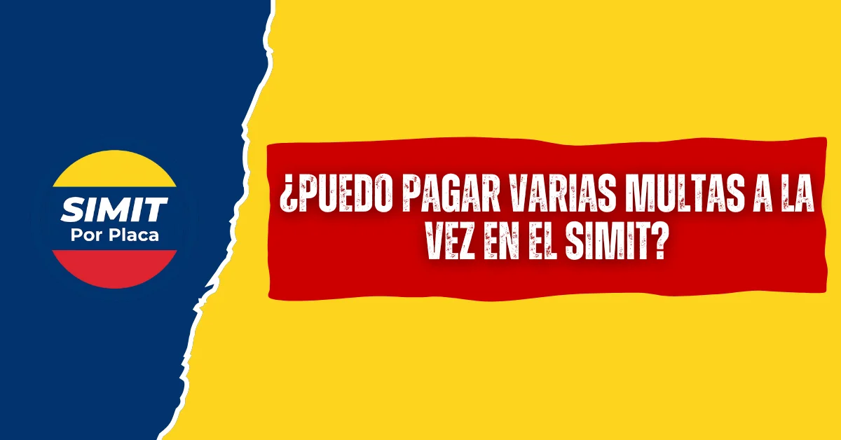 ¿Puedo Pagar Varias Multas a la Vez En el SIMIT? ¿Puedo Pagar Varias Multas a la Vez En el SIMIT